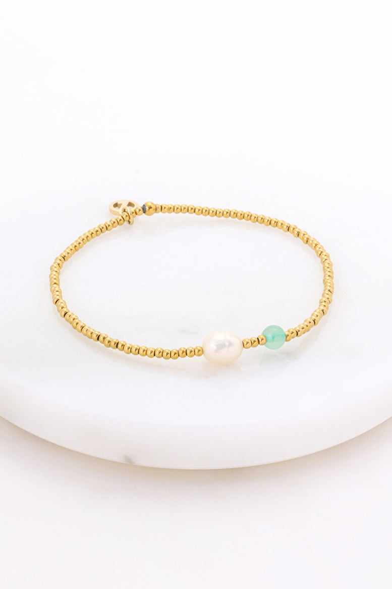 Zafino Brooke Bracelet - Sea/Gold