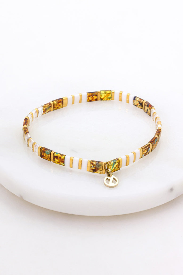 Zafino Tile Bracelet - Tortoiseshell/Gold