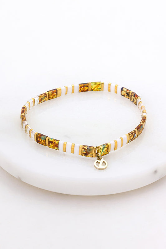 Zafino Tile Bracelet - Tortoiseshell/Gold