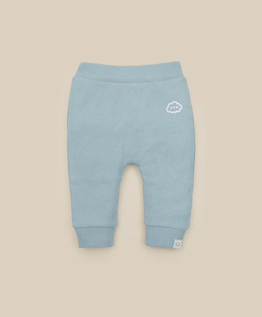 LUMMI Waffle Leggings - Sky Blue