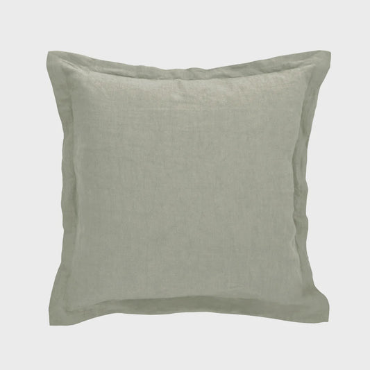 Amalfi Cove Linen Cushion Green