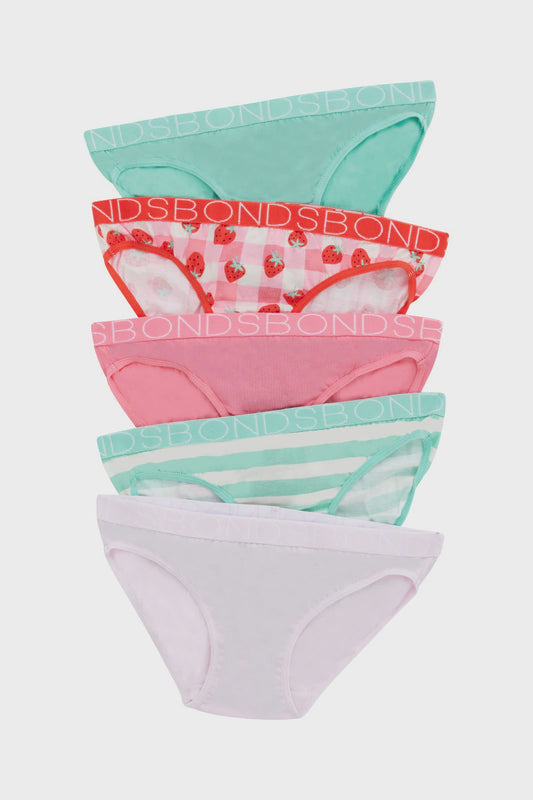 Bonds Girls Bikini 5 Pack