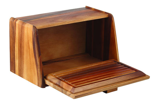 D&W Natural Wooden Bread Bin