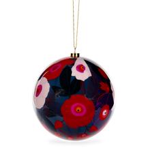 Holly And Ivy Artist Bauble 12cm Poppies