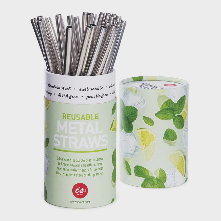 IS Gift Reusable Metal Straws