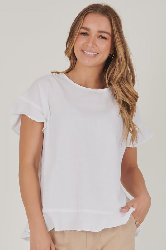 One Ten Willow Button Back Top