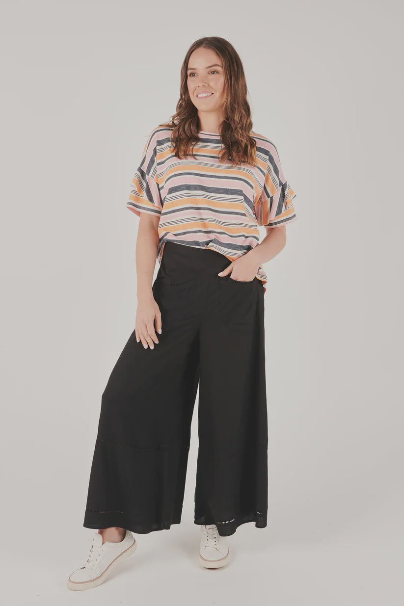 Ellis & Dewey Drape Pocket Pant Black