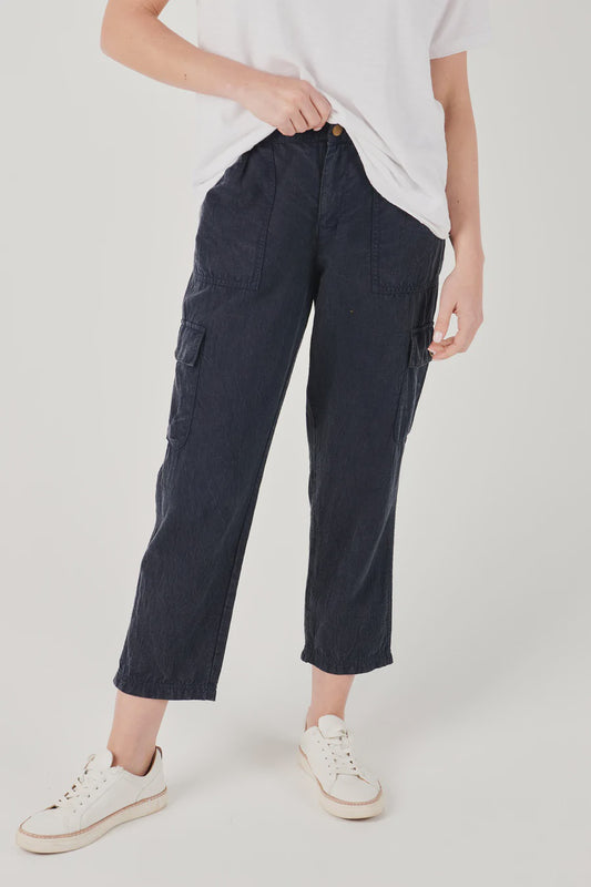 E&D Cropped Cargo Pant - Navy