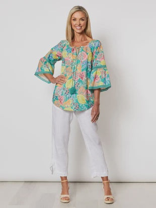 Gordon Smith Cotton Fruit Print Top