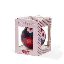 Holly And Ivy Artist Bauble 12cm Poppies