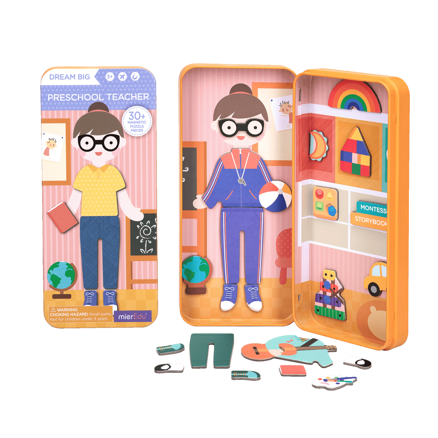 MierEdu Dream Big Magnetic Puzzle Box- Preschool Teacher