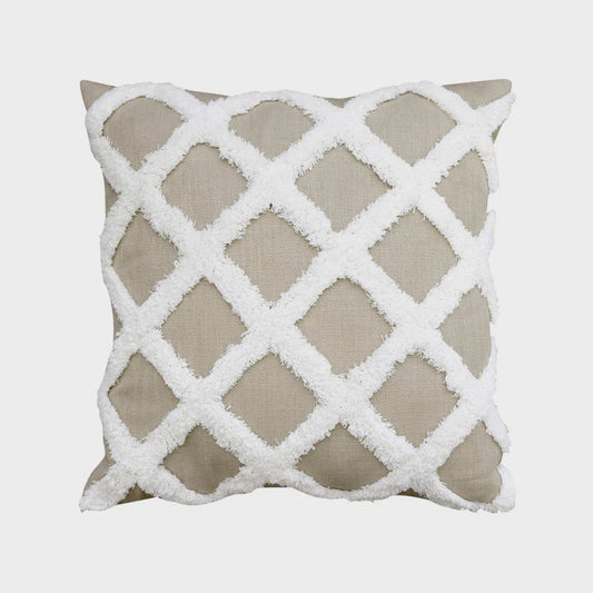 Madras Link Derby Ochre Check Cushion 50cm