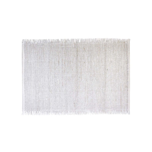Madras Link Linen Placemat - Off-White