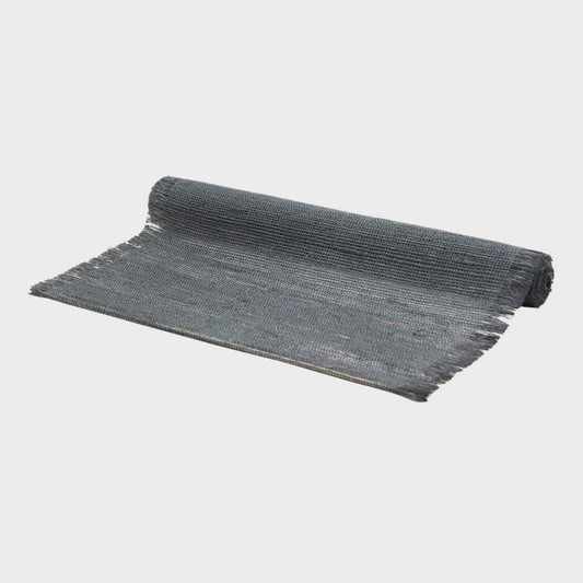 Madras Link Linen Charcoal Table Runner 35x140cm