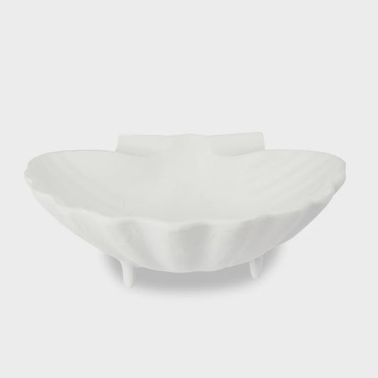 Madras Link Large White Scallop Shell Dish