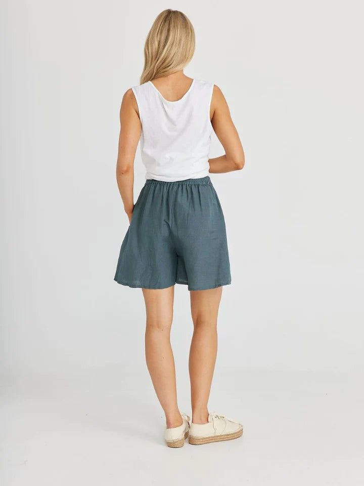 The Shanty Capri Shorts - Slate