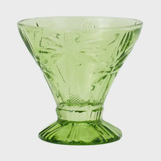 Annabel Trends Green Palm Cocktail Glasses Set of 4