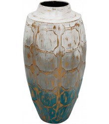 Urban Products Blue/Gold Accent Vase