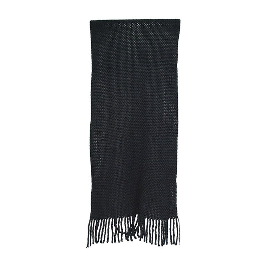 Annabel Trends Knit Scarf - Black