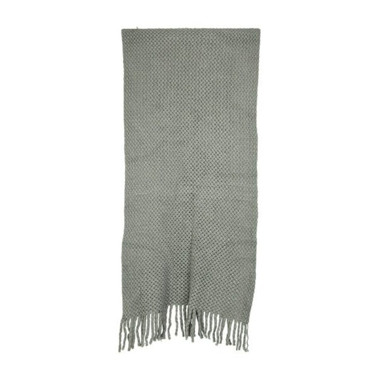 Annabel Trends Knit Scarf - Grey