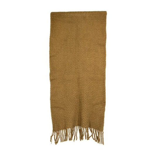 Annabel Trends Knit Scarf - Tan