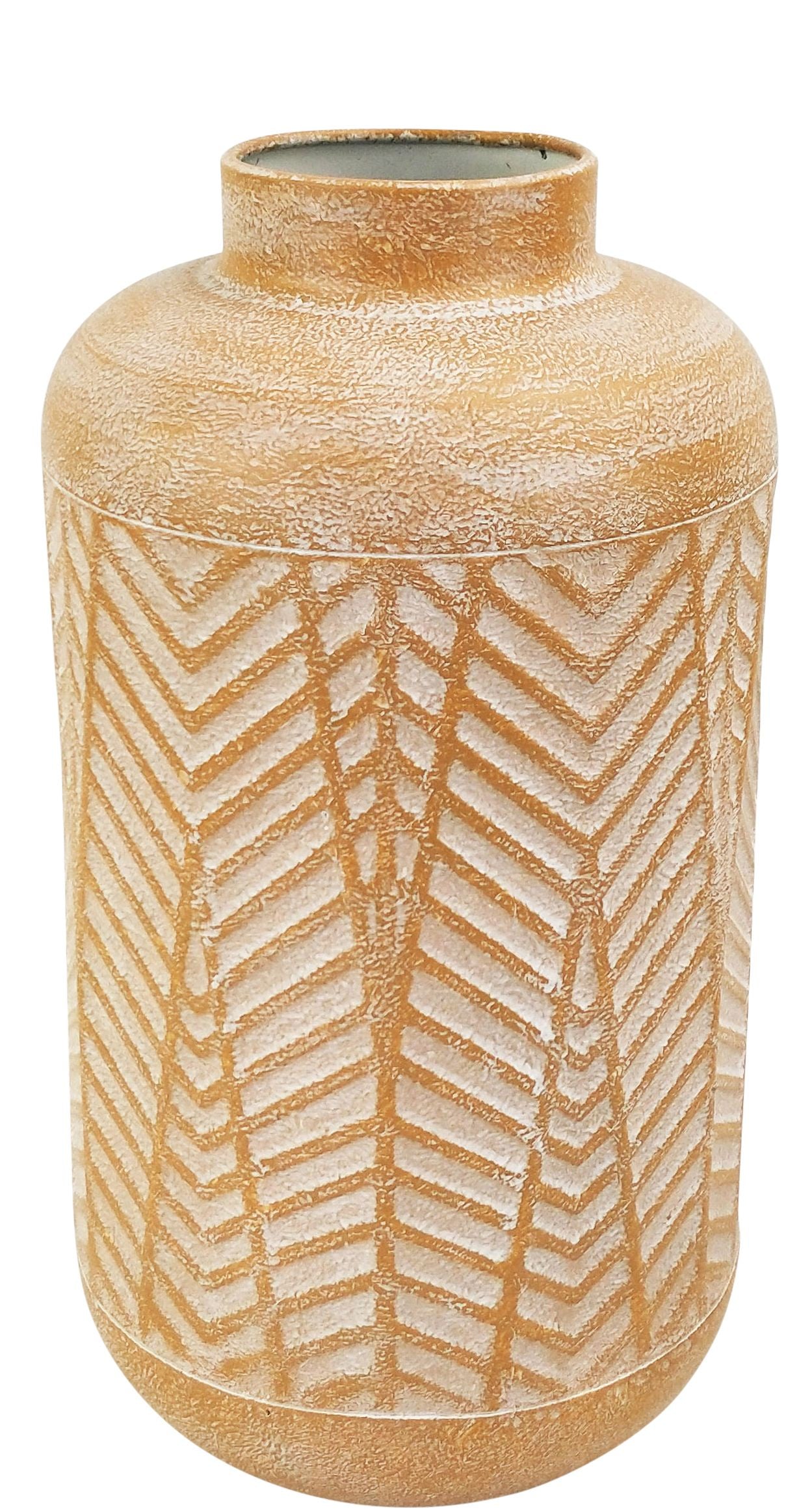 Urban Products Jada Leaf Vase Orange & White Small 30cm