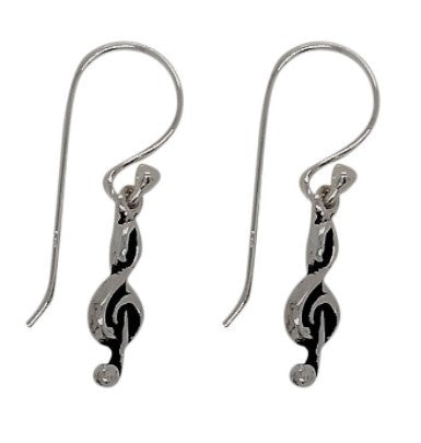 BD S/S Oxi Music Treble Clef Earrings