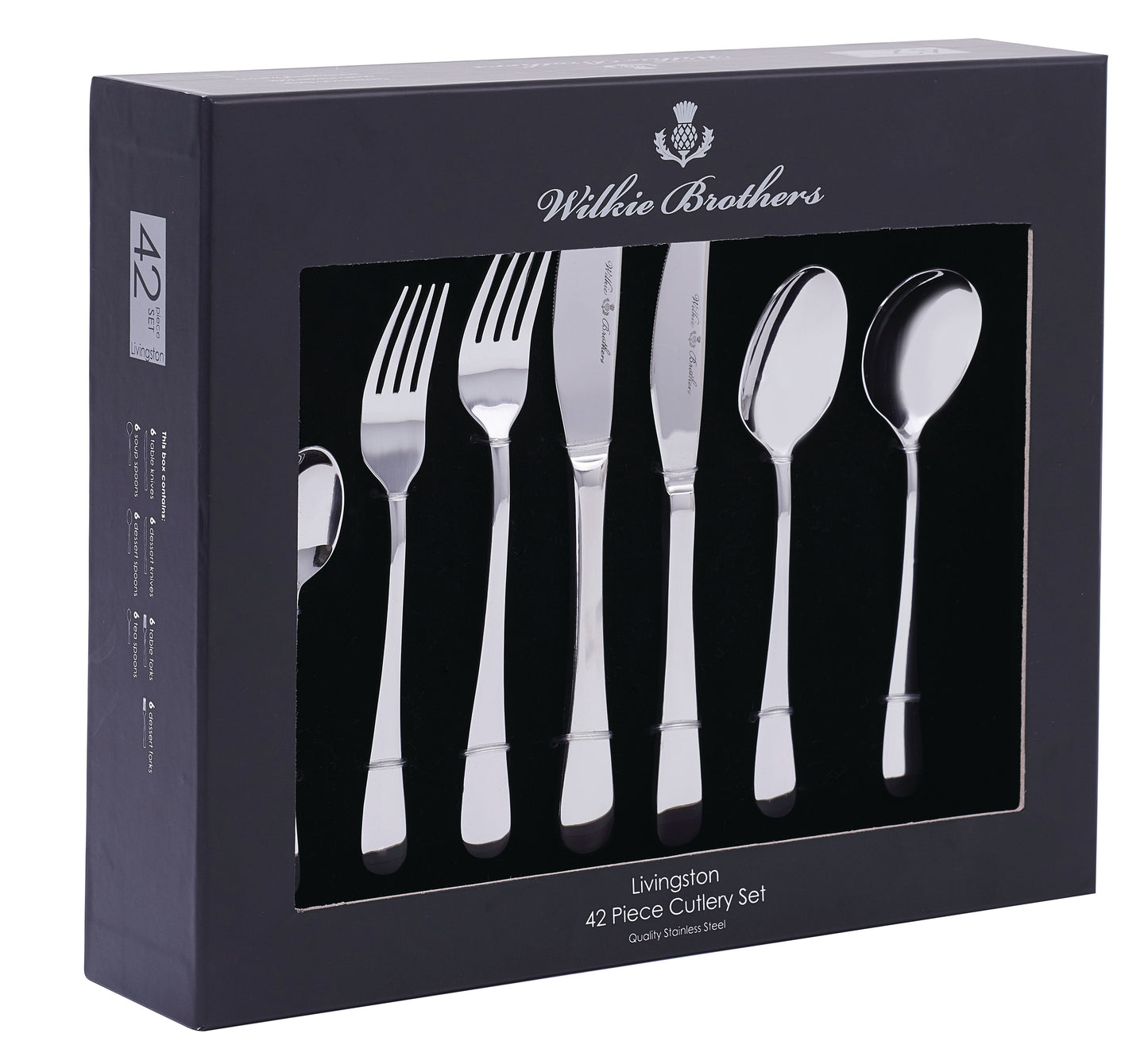 Wilkie Brothers Livingston 42pc Cutlery Set