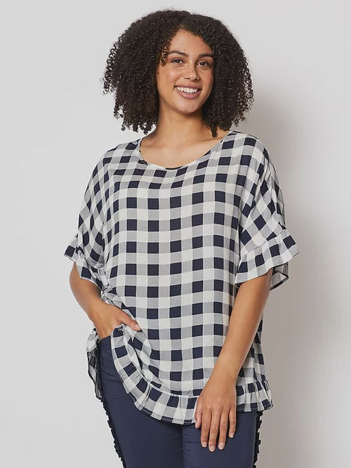 Clarity Check Frilled Top