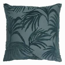 Madras Link Palm Jacquard Cushion