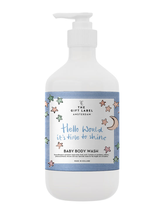 The Gift Label Amsterdam Hello World It's Time To Shine Baby Body Wash 250ml