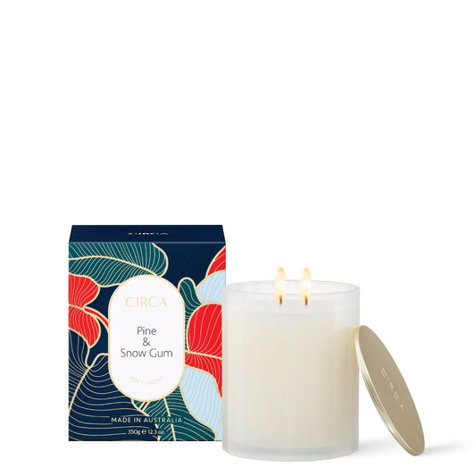 CIRCA Pine  & Snowgum Scented Soy Candle 350g