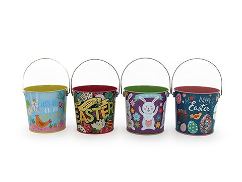 TNW Metal Easter Bucket 13 x 12.2cm