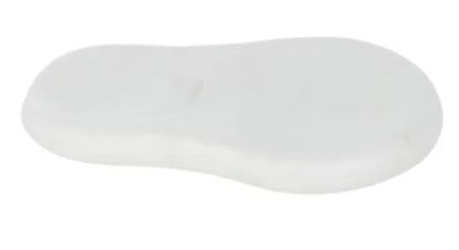 Assemble Mara Marble Spoon Rest 12 x 20cm White