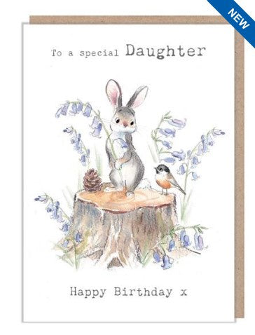 Paper Shed Design Rabbit w/Bluebells Daughter Card