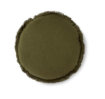 Madras Link Olive Green Round Cushion 45cm