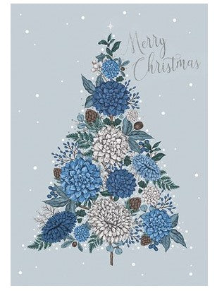 Merry Christmas Foil Tree Card