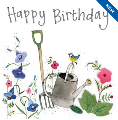 Alex Clark Art Card - Birthday Gardening