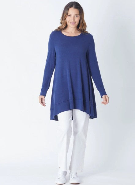 Cordelia Street A-Line Knit Tunic - French Blue
