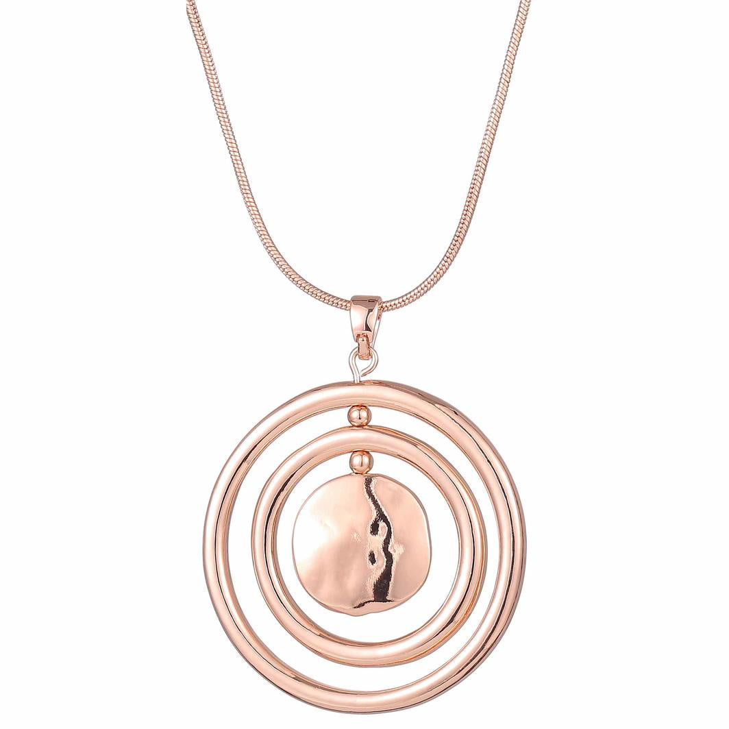 Inspire Rose Gold Circle Necklace
