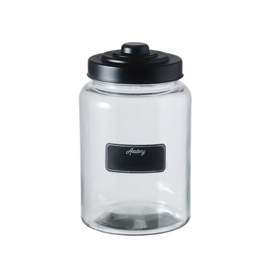 Academy Oversized Jar w Matte Black Lid 3500mL