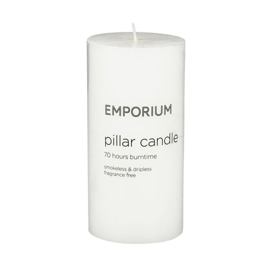 Emporium Pillar Candle White
