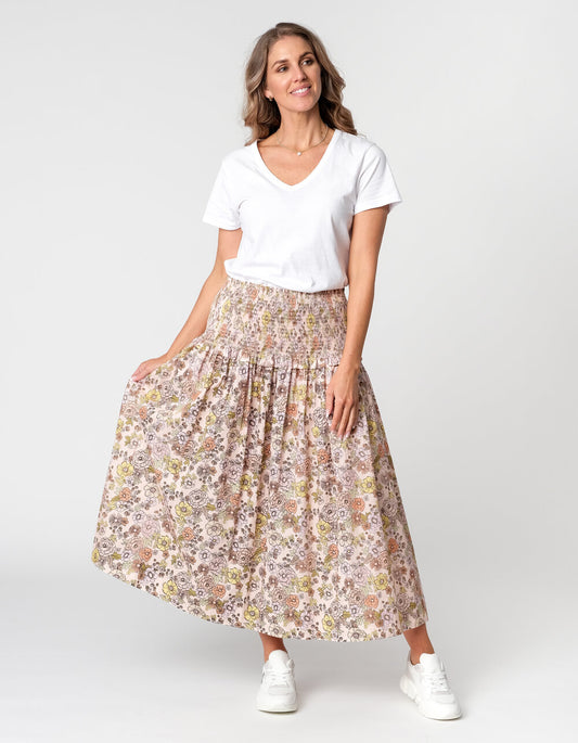 S + G Brylee Pink Floral Skirt