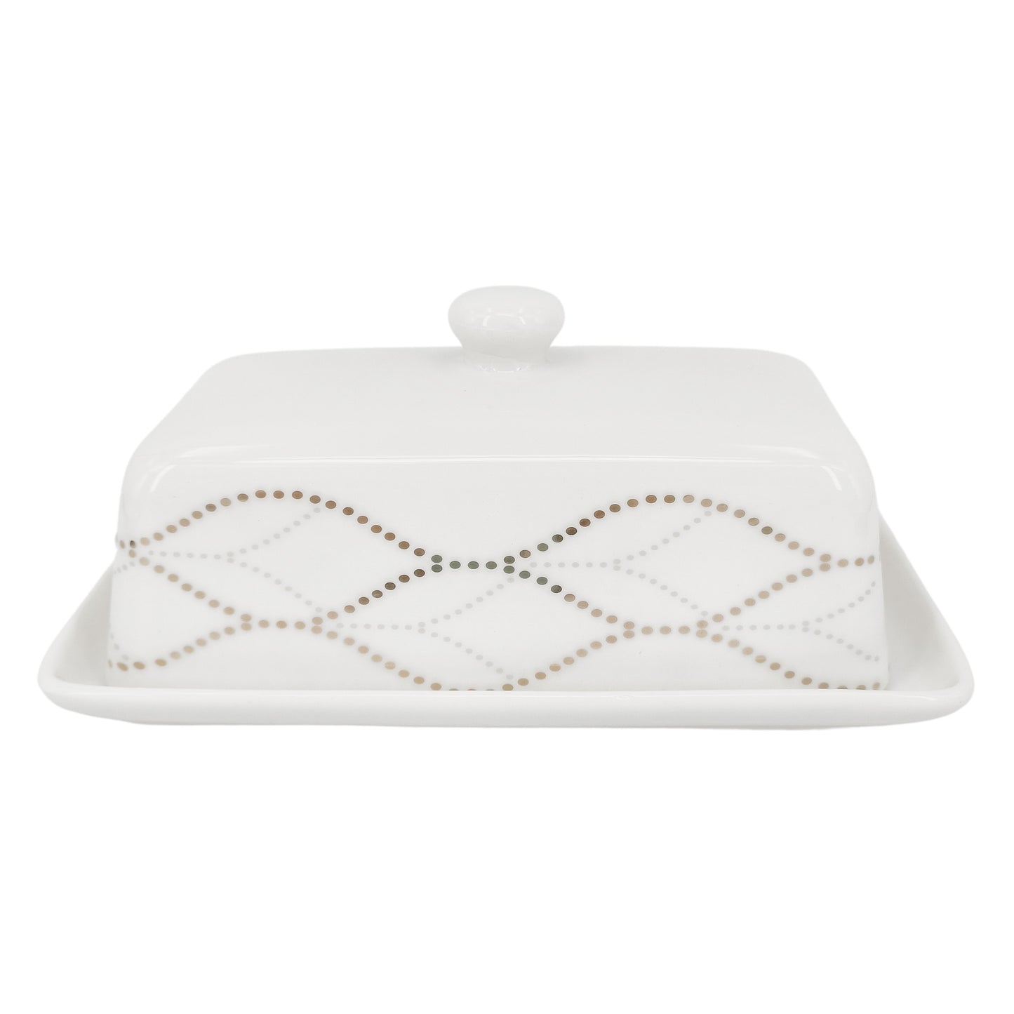 D & W Taste Festive Butter Dish