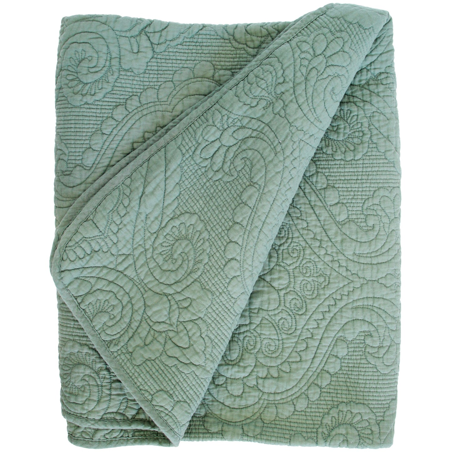 Lavida Quilted Throw - Olive