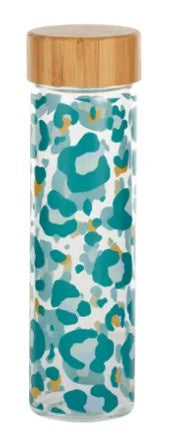 Assemble Lina Print Glass Drink Bottle