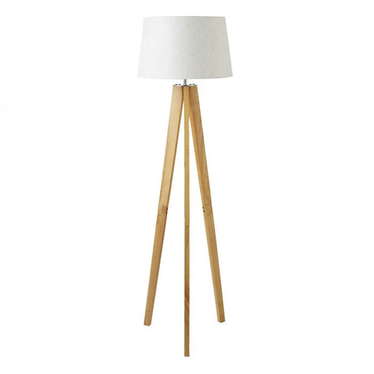 Amalfi Archer Floor Lamp White/Natural