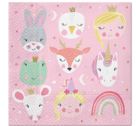 Paw Napkins 33c - Magical Friends