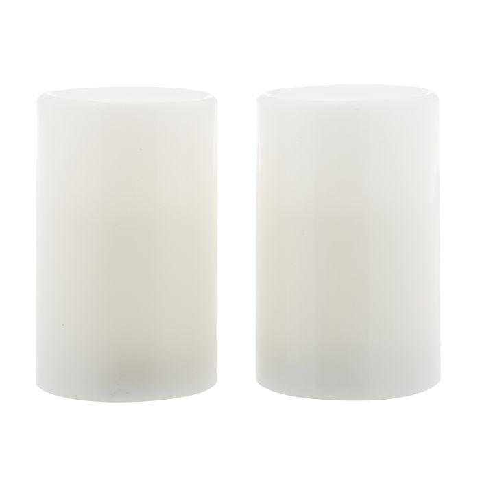 Emporium Tall Pillar LED Candles Set/2