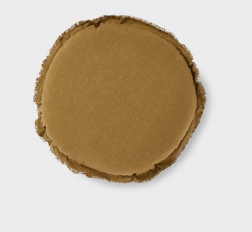 Madras Link Lewis Ochre Round Cushion 45cm